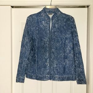 Chico's embroidered jacket-NWOT
